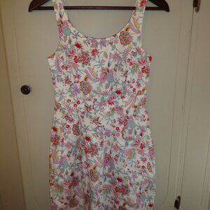 NWOT Jack Willis Fabulously British Lined Mini Sundress US 4 Floral Zip Closure